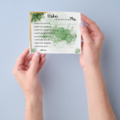Tropisch palm wil binnenkort Mrs Shower Card. Flyer (Hand)