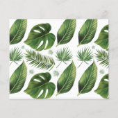 Tropisch palm wil binnenkort Mrs Shower Card. Flyer (Achterkant)