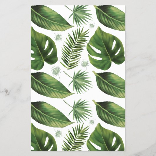 Tropisch palm zei dat ze zei dat Vrijgezellenfeest Flyer (Achterkant)