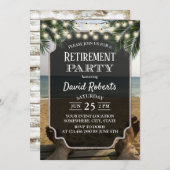 Tropisch palmbeteugelfeest kaart (Voorkant / Achterkant)