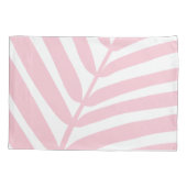 Tropisch palmblad Baby roze Kussensloop (Achterkant)