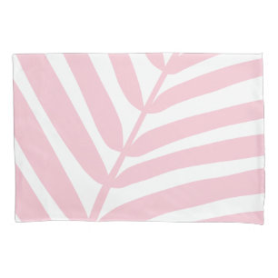 Tropisch palmblad Baby roze Kussensloop