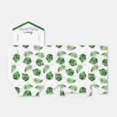 Tropisch palmblad dank u Vrijgezellenfeest Favor B Bedankdoosjes (Uitgevouwen)