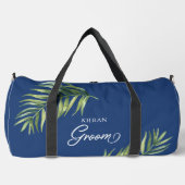 Tropisch palmblad elke kleur handgeschreven bruide plunjezak (Voorkant)