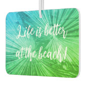 Tropisch palmblad foto groene Zee Luchtverfrisser (Links)