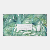 Tropisch palmblad groen Kantoor Decor Bureaumat (Keyboard & Muis)