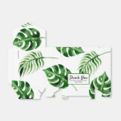 Tropisch palmblad Leaf Birthday Favor Box Bedankdoosjes (Uitgevouwen)