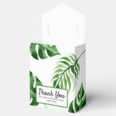 Tropisch palmblad Leaf Birthday Favor Box Bedankdoosjes (Geopend)
