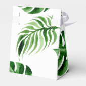 Tropisch palmblad Leaf Birthday Favor Box Bedankdoosjes (Achterkant)