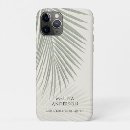Tropisch Palmblad Minimal Modern Case-Mate iPhone Case