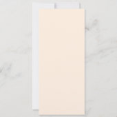 Tropisch palmblad minimalistisch huwelijksmenu kaart (Achterkant)