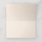 Tropisch palmblad minimalistisch plaatskaartje (Binnenkant ongevouwen)