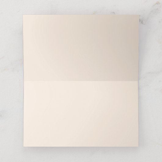 Tropisch palmblad minimalistisch plaatskaartje (Binnenkant ongevouwen)