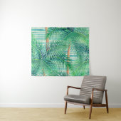 Tropisch Palmblad Patroon Kunst Wandkleed (In Situ (horizontaal))
