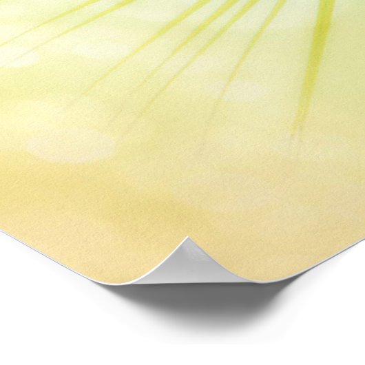 Tropisch palmblad Poster (Hoek)