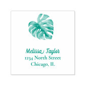 Tropisch Palmblad Zelfinktende Stempel (Design)