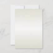 Tropisch palmblad zomerreceptie kaart (Achterkant)