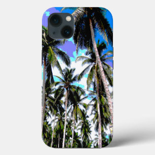 Tropisch Palmbomen Patroon Hoesje voor Mobiele Tel iPhone 13 Hoesje