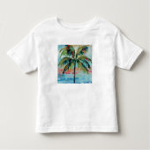 Tropisch | Palmboom 2 Kinder Shirts (Voorkant)