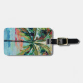 Tropisch | Palmboom Bagagelabel (Voorkant horizontaal)