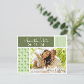 Tropisch Palmboom Patroon Aankondigingskaart (Staand voorkant)