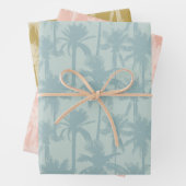 Tropisch palmboom  patroon inpakpapier vel (In situ)