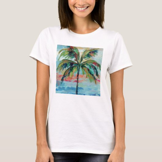 Tropisch | Palmboom T-shirt (Voorkant)