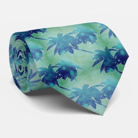  Tropisch palmbos Stropdas (Opgerold)