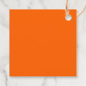 Tropisch palmbruiloft bedankt donkergroen sinaasap bedankjes labels (Achterkant)