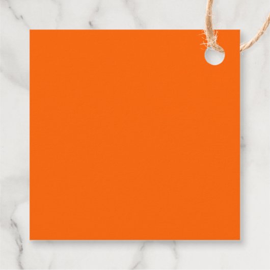 Tropisch palmbruiloft bedankt donkergroen sinaasap bedankjes labels (Achterkant)