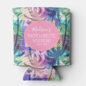 Tropisch Palmen Bruiloft Weekend Feest Blikjeskoeler (Achterkant)