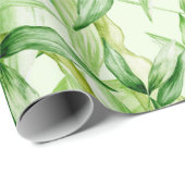 Tropisch palmenbladeren patroon cadeaupapier (Rol Hoek)
