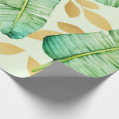 Tropisch palmenbladeren patroon cadeaupapier (Hoek)