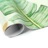 Tropisch palmenbladeren patroon cadeaupapier (Rol Hoek)