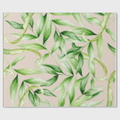 Tropisch palmenbladeren patroon cadeaupapier (Vlak)