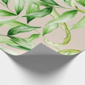 Tropisch palmenbladeren patroon cadeaupapier (Hoek)