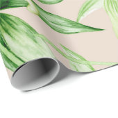 Tropisch palmenbladeren patroon cadeaupapier (Rol Hoek)