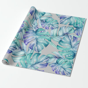 Tropisch palmenbladeren patroon cadeaupapier