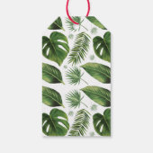 Tropisch palmfeest Welkomstfeest voor weddenschap  Cadeaulabel (Achterkant)