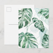 Tropisch palmgespleten lef briefkaart (Voorkant / Achterkant)