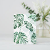 Tropisch palmgespleten lef briefkaart (Staand voorkant)