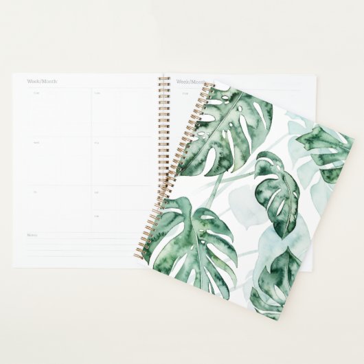 Tropisch palmgespleten lef planner (Display)