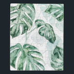 Tropisch palmgespleten lef puzzel<br><div class="desc">"Splitst Leaf II" door Grace Popp. Met een gedempt palet tropische groen.</div>