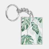 Tropisch palmgespleten lef sleutelhanger (Voorkant Links)