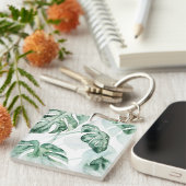 Tropisch palmgespleten lef sleutelhanger (Voorkant Rechts)