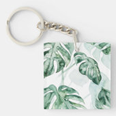Tropisch palmgespleten lef sleutelhanger (Voorkant)