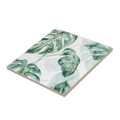 Tropisch palmgespleten lef tegeltje (Zijkant)