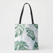 Tropisch palmgespleten lef tote bag (Voorkant)