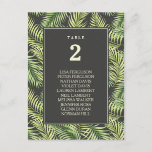 Tropisch palmgordel met uitsteeksels briefkaart