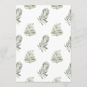 Tropisch Palmgroen | Trouwmenu Menu (Achterkant)